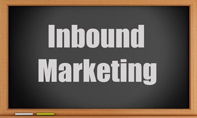 Inbound marketing services written on a chalkboard